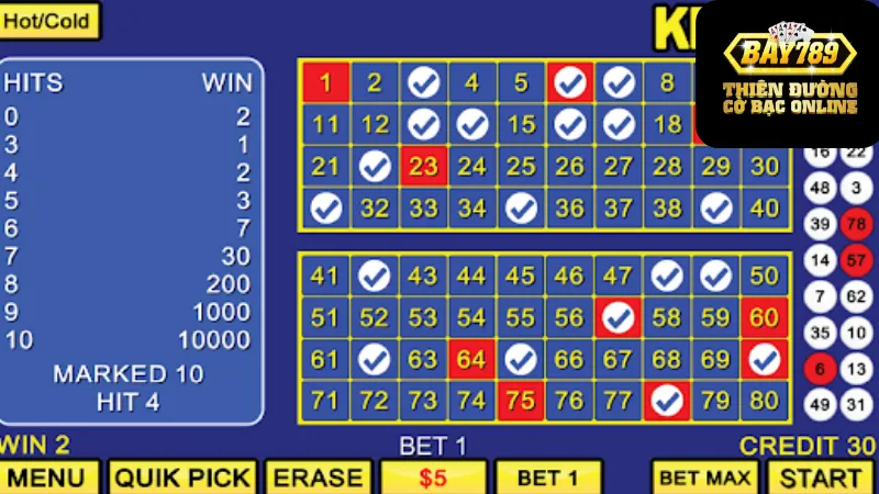 Những mẹo và thủ thuật khi chơi Keno bay789