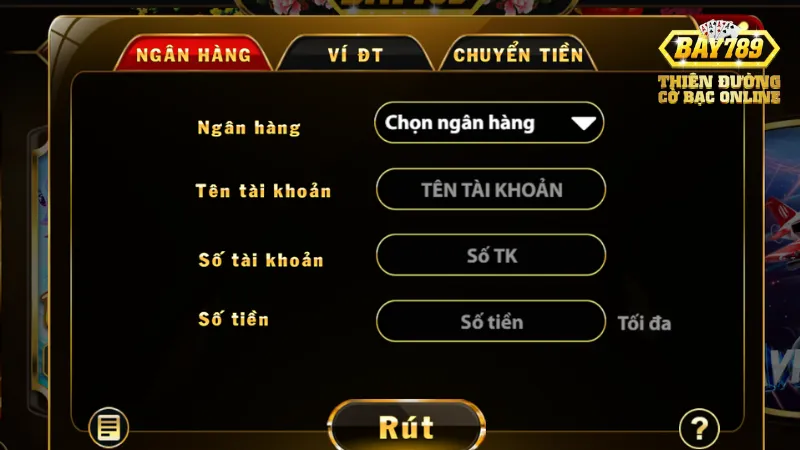 Những lưu ý khi Rút tiền bay789
